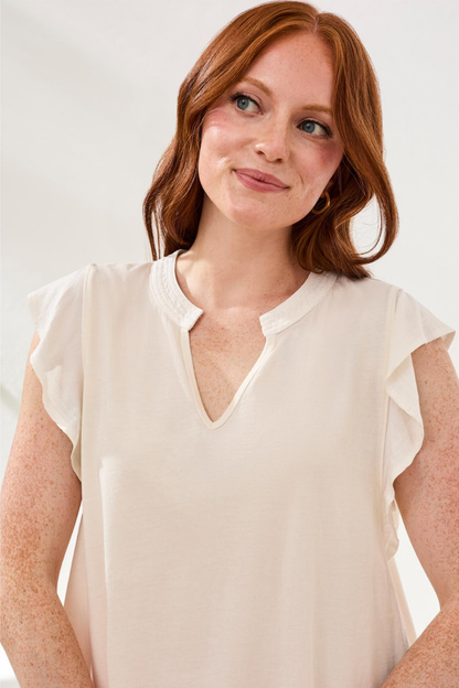 Ruffle Sleeve Top