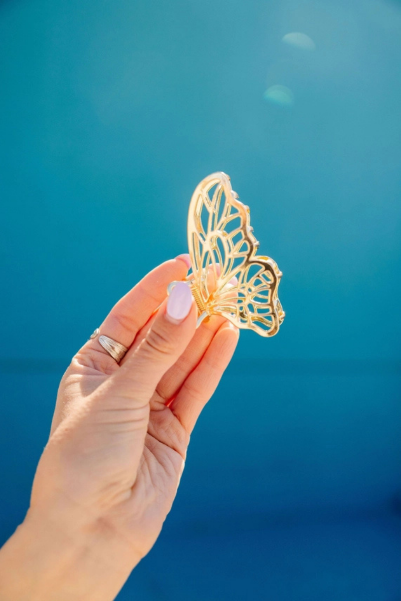 Gold Butterfly | Claw Clip