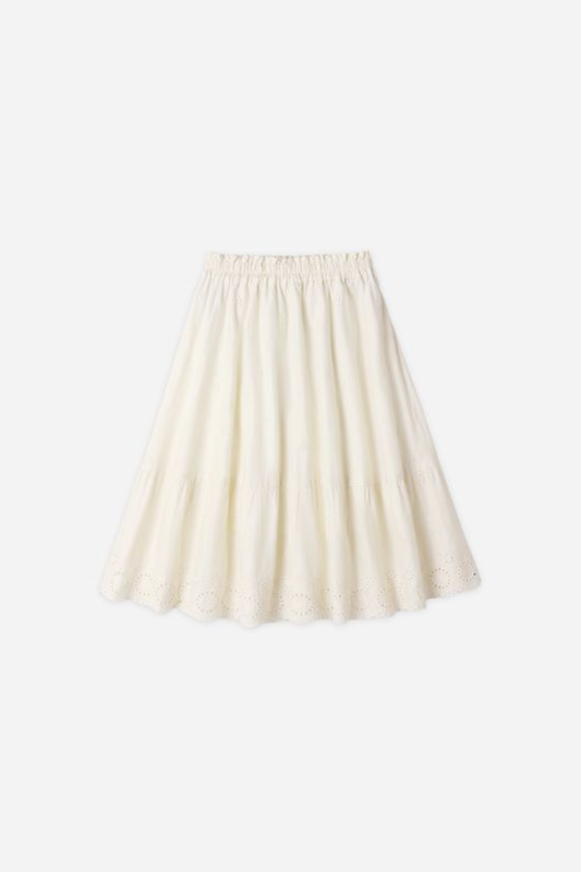 Girls Rose Skirt | Ivory