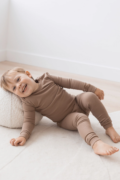 Ribbed Lounge Set | Cappuccino