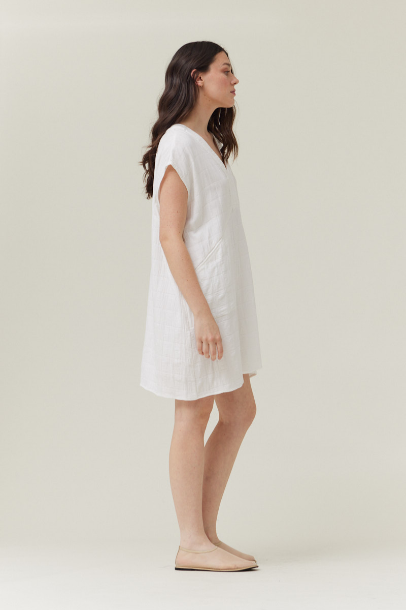 Boxy Gingham Gauze Dress