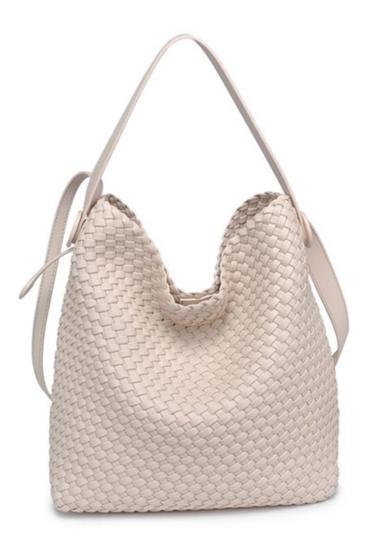 Edith Woven Hobo Bag