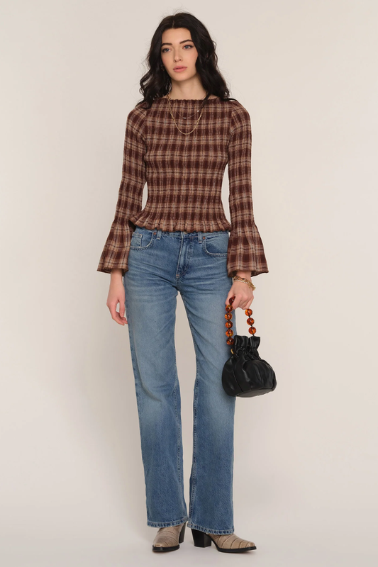 Tracey Peplum Sleeve Blouse