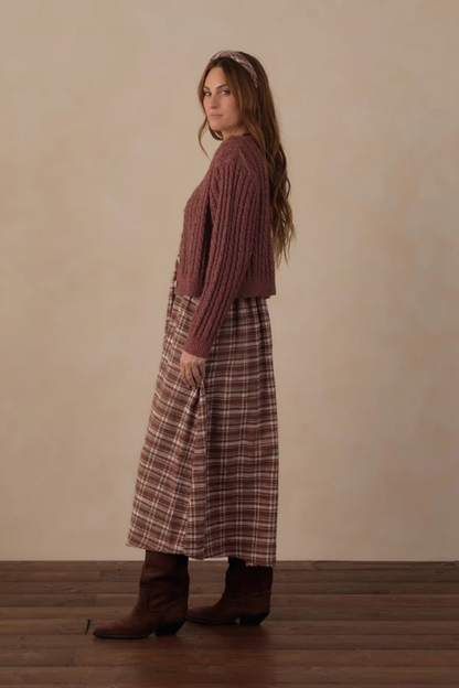Cheyenne Mulberry Cardigan
