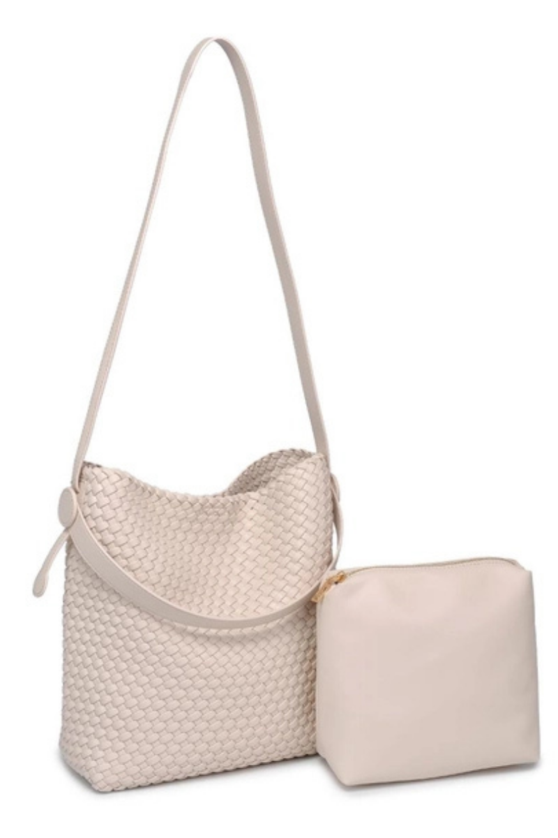Edith Woven Hobo Bag
