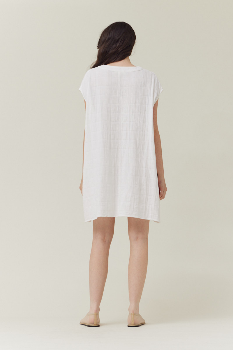 Boxy Gingham Gauze Dress