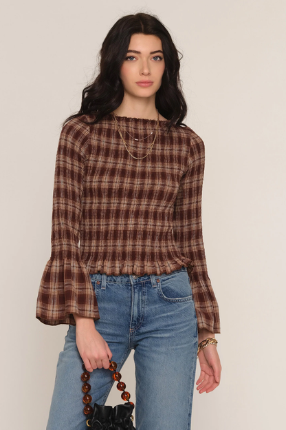 Tracey Peplum Sleeve Blouse