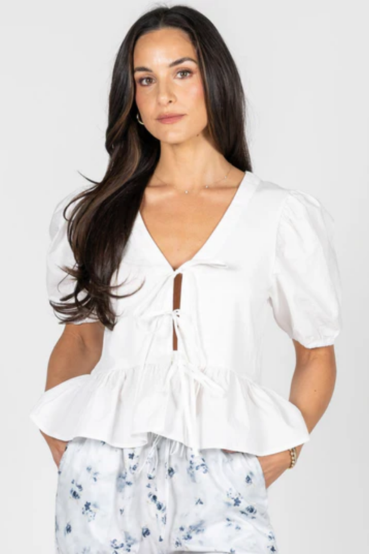 Ruffle Bottom Blouse