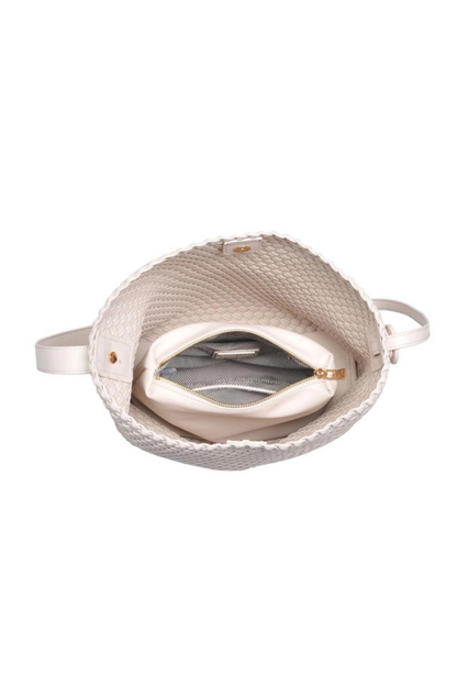 Edith Woven Hobo Bag