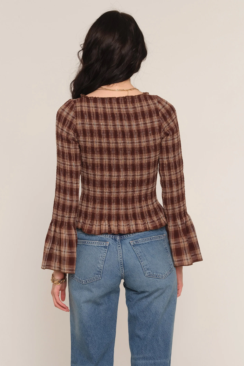Tracey Peplum Sleeve Blouse