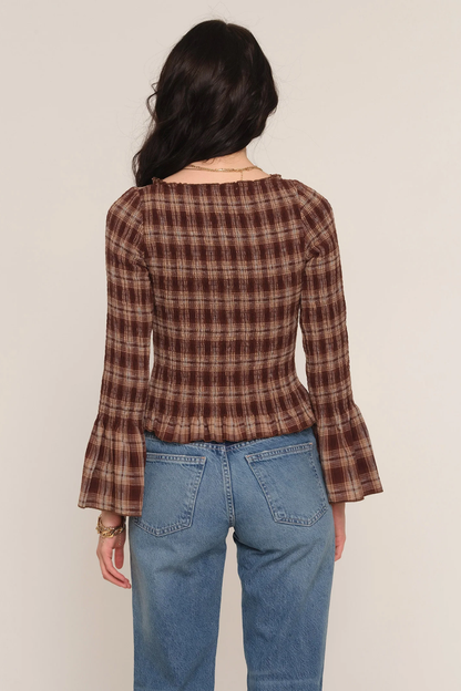 Tracey Peplum Sleeve Blouse