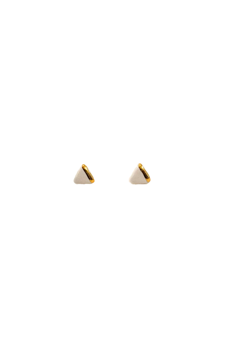Ceramic Triangle Studs