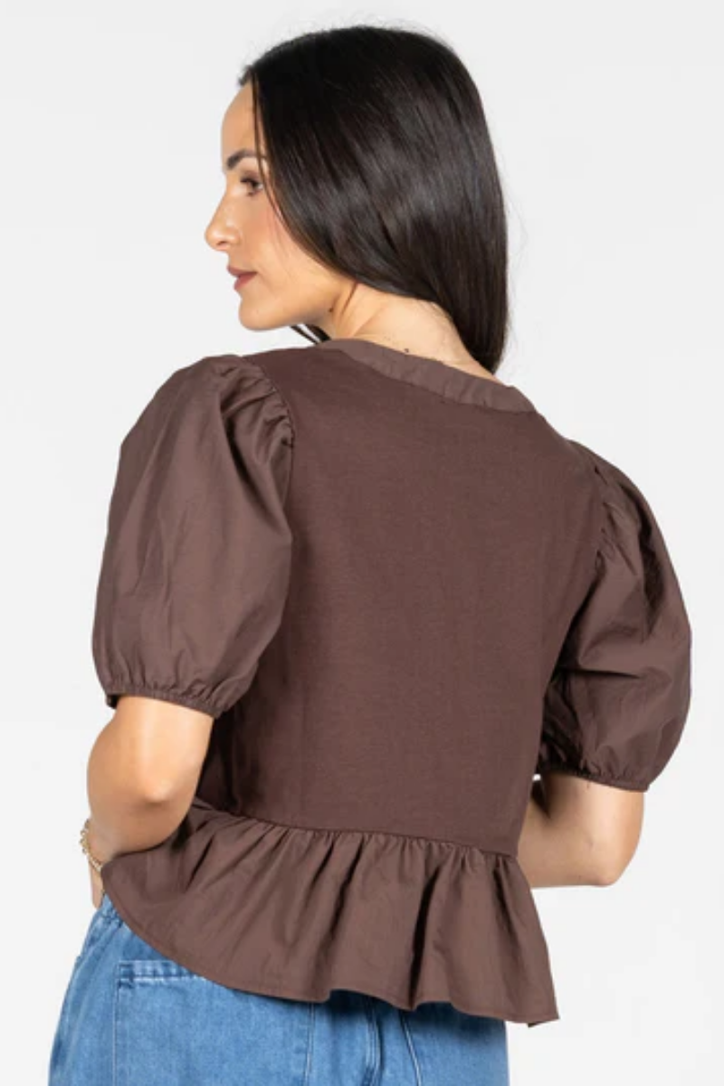 Ruffle Bottom Blouse