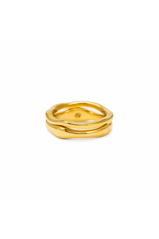 Coral Ring Stack