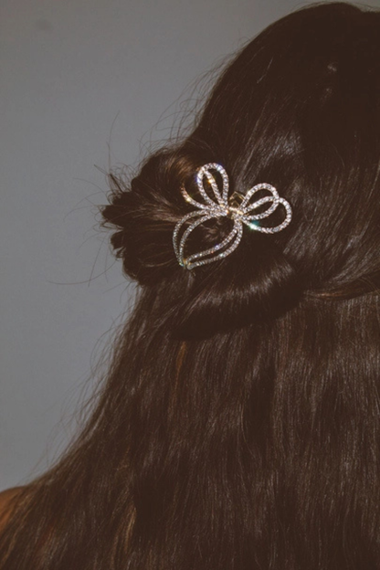 Diamond Bow Hair Pin
