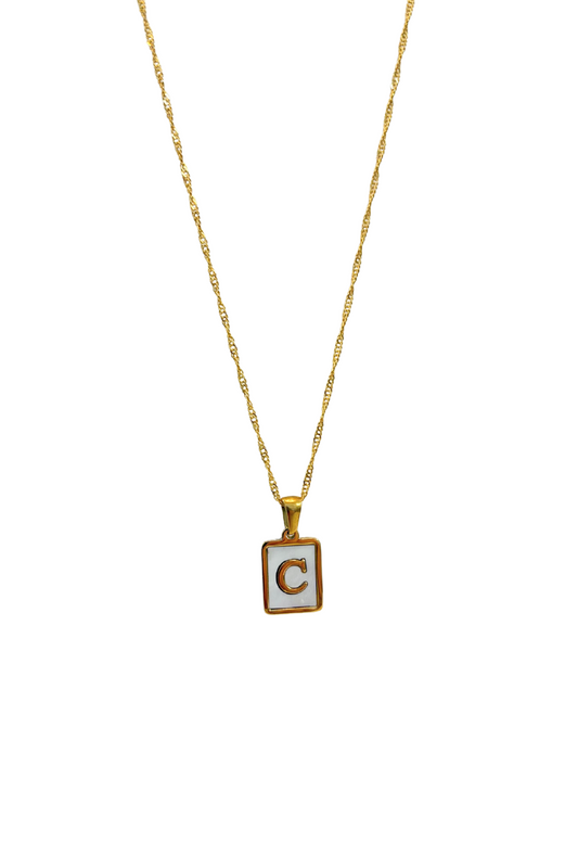Carrie Initial Necklace | Gold