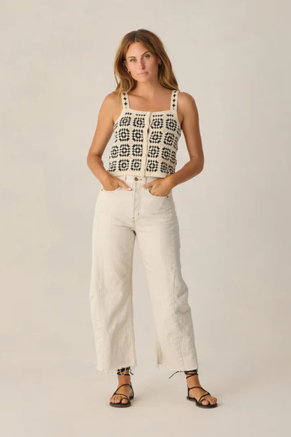 Abstract Crochet Tank