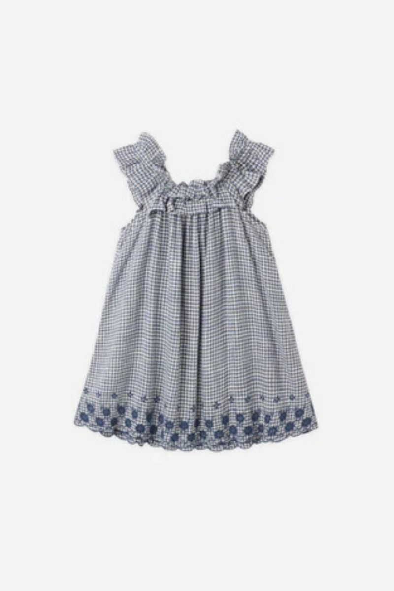 Lennon Dress | Marine Gingham