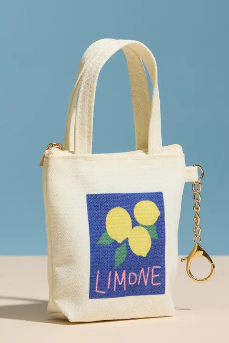 Bag Charm | Mini Tote Blue Limone