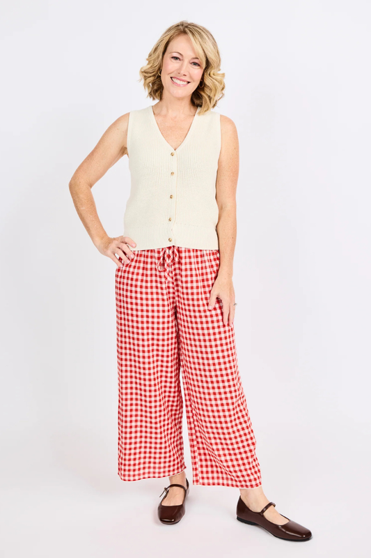 Apple Butter Gingham Pant