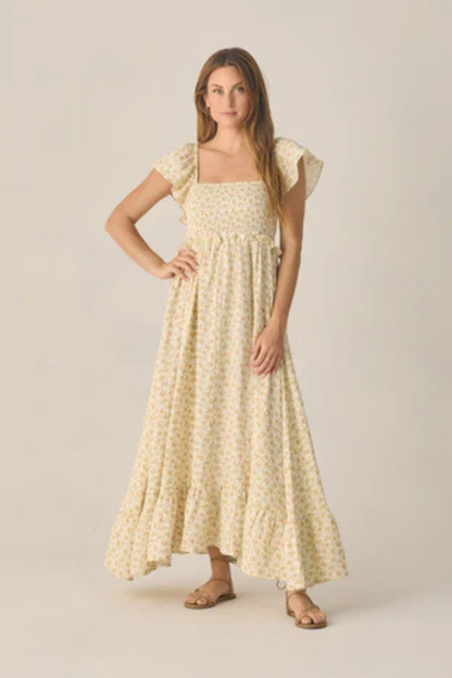 Francesca Dress | Yellow Floral