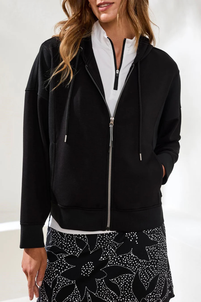 Hooded Zip Cardigan