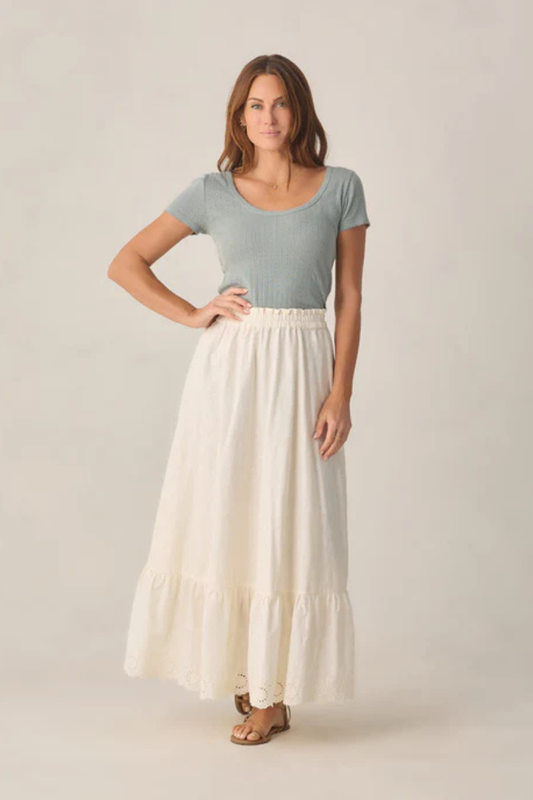 Rose Maxi Skirt | Ivory