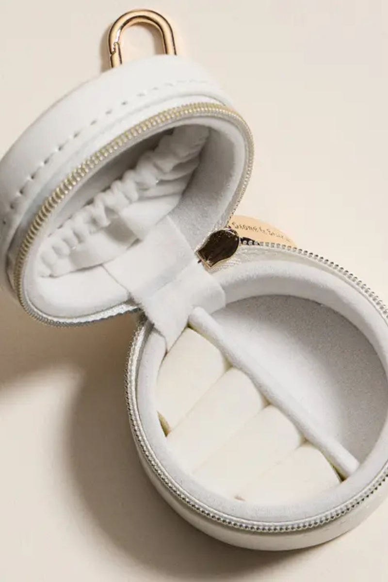 Round Travel Jewelry Case | Keyring