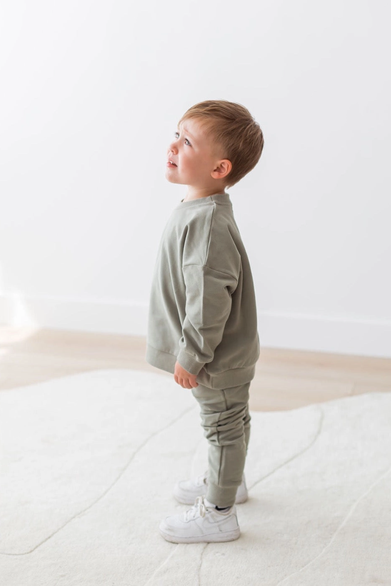 Sweatshirt & Jogger Set | Basil