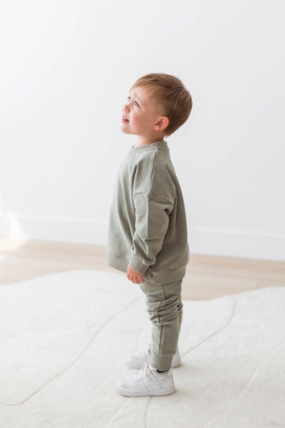 Sweatshirt & Jogger Set | Basil