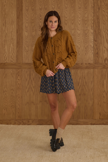 Bobble Cardigan | Golden