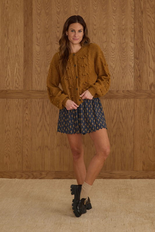 Bobble Cardigan | Golden
