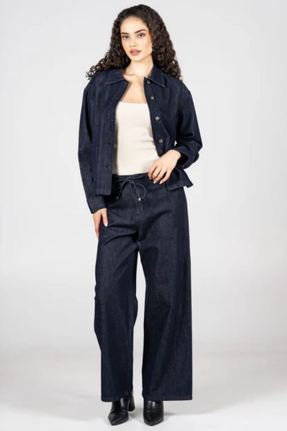 Wide Leg Tie Front Pant