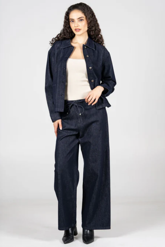 Wide Leg Tie Front Pant