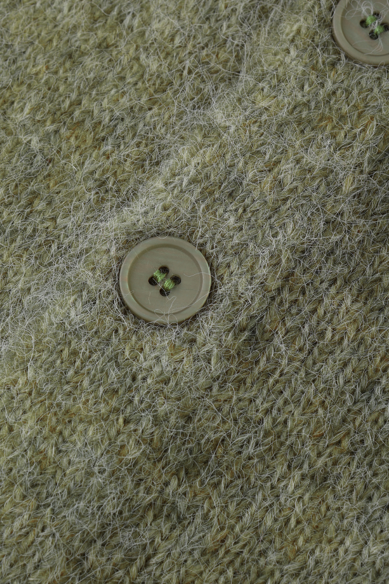 Fuzzy Cardigan | Evergreen