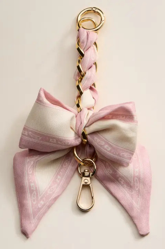 Scarf Bow Keychain, Bag Charm