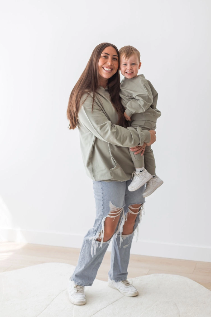 Sweatshirt & Jogger Set | Basil