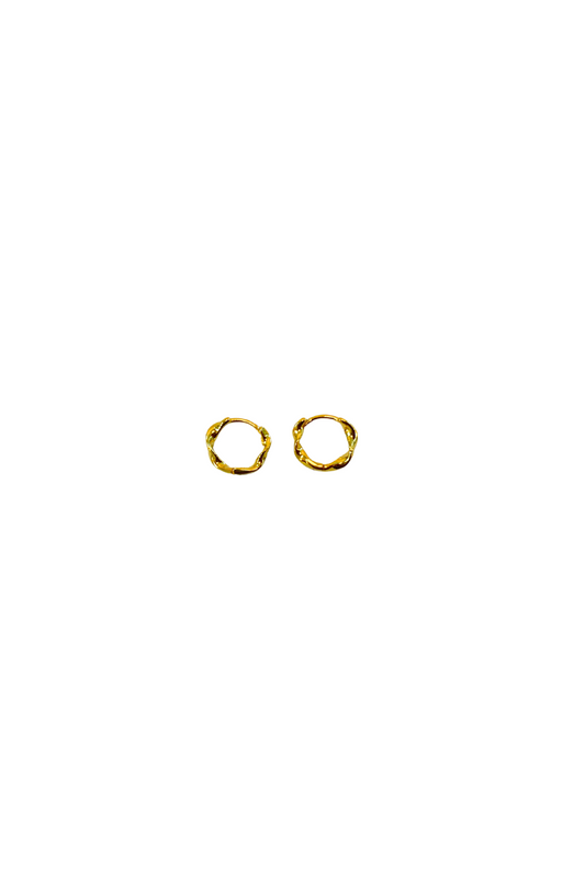 Twisted Huggie Hoops