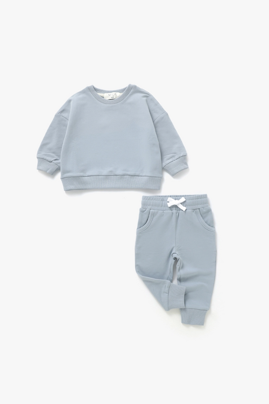 Sweatshirt & Jogger Set | Fog