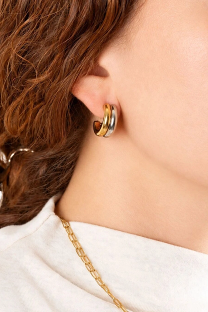 Mixed Metal Earrings