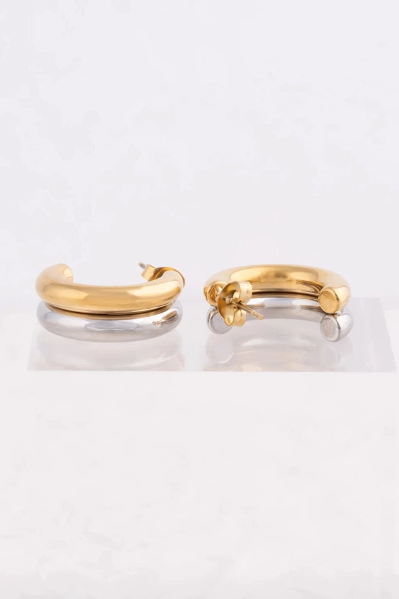 Mixed Metal Earrings