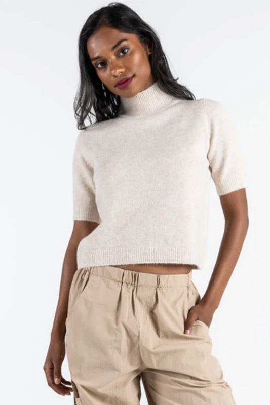 Mock Neck Sweater Top