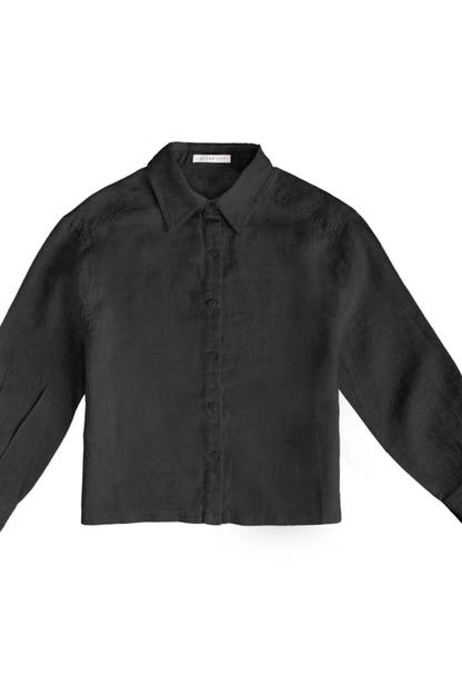 Aster Linen Long Sleeve Blouse
