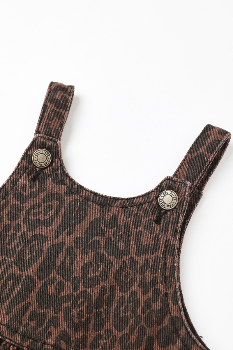 Wide Leg Overall | Leopard