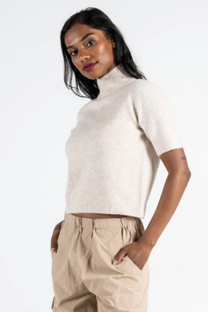 Mock Neck Sweater Top