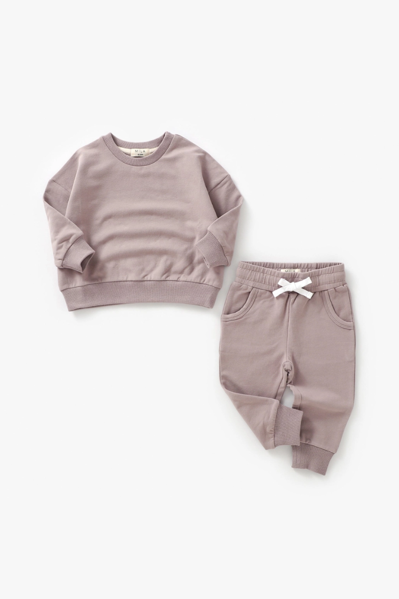 Swestshirt & Jogger Set | Pale Mulberry