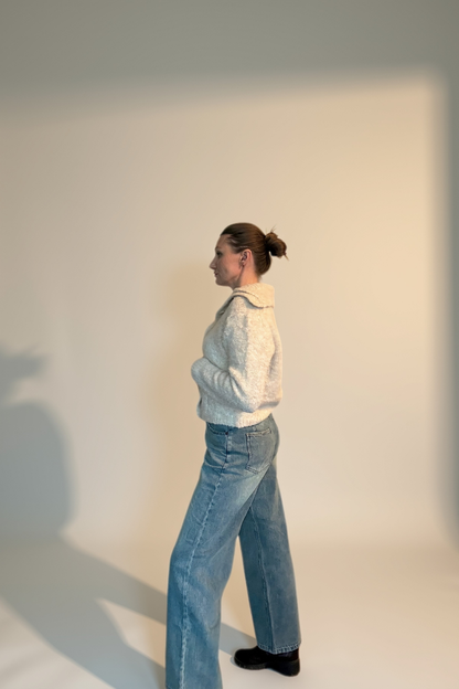 Sadie Jeans with Lace Hem