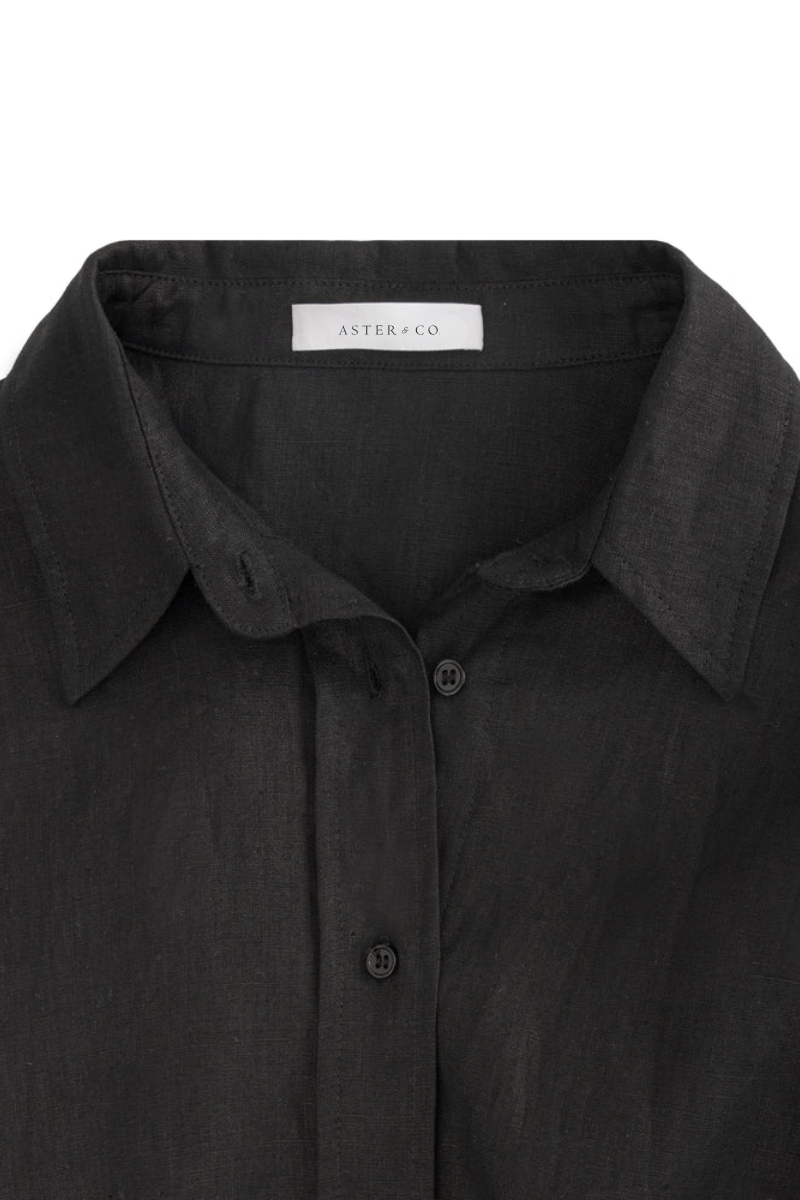 Aster Linen Long Sleeve Blouse