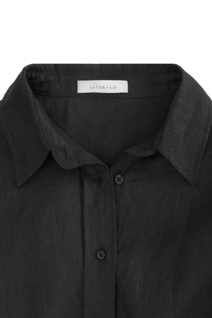 Aster Linen Long Sleeve Blouse