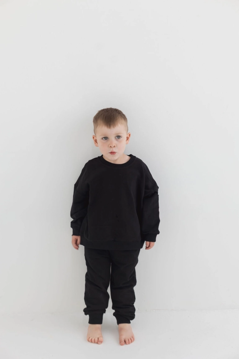 Sweatshirt & Jogger Set | Black